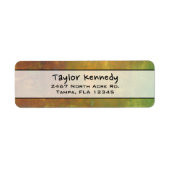 Rugged Rustic Earthy Tones Abstract Etiket (Voorkant)