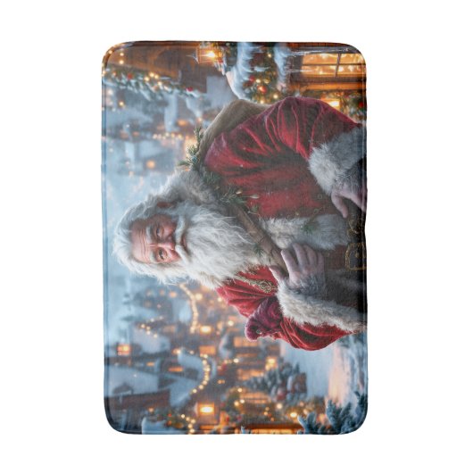 Rugged Santa Bath Mat (Voorkant Verticaal)