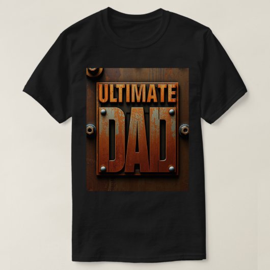 Rugged Ultimate Dad Industrial Design T-shirt (Design voorkant)