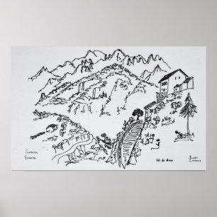 Rugged Val d'Asco   Corsica, Frankrijk Poster