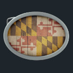 Rugged Wood Maryland Flag Gesp<br><div class="desc">Maryland Flag</div>
