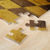Rugged Wood Maryland Flag Legpuzzel (Zijkant)
