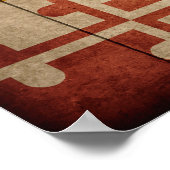 Rugged Wood Maryland Flag Poster (Hoek)