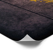 Rugged Wood New Hampshire Flag Poster (Hoek)