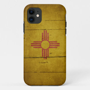 Rugged Wood New Mexico Flag Case-Mate iPhone Case
