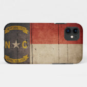 Rugged Wood North Carolina Flag Case-Mate iPhone Case (Achterkant (horizontaal))