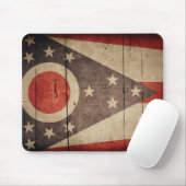 Rugged Wood Ohio Flag Muismat (Met muis)