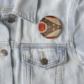 Rugged Wood Ohio Flag Ronde Button 5,7 Cm (In situ)
