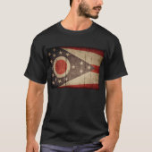 Rugged Wood Ohio Flag T-shirt (Voorkant)