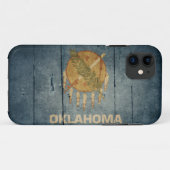 Rugged Wood Oklahoma Flag Case-Mate iPhone Case (Achterkant (horizontaal))