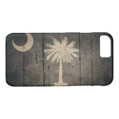 Rugged Wood South Carolina Flag Case-Mate iPhone Case (Achterkant (Horizontaal))