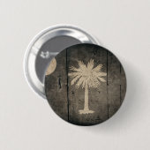 Rugged Wood South Carolina Flag Ronde Button 5,7 Cm (Voorkant /achterkant)