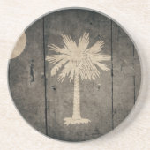 Rugged Wood South Carolina Flag Zandsteen Onderzetter (Voorkant)