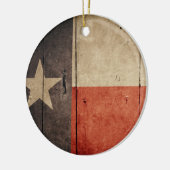 Rugged Wood Texas Flag Keramisch Ornament (Links)