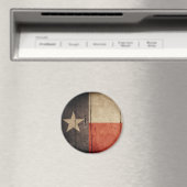 Rugged Wood Texas Flag Magneet (Insitu (Vaatwasser))