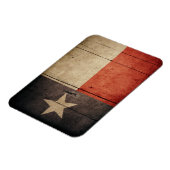 Rugged Wood Texas Flag Magneet (Linkerzijde)