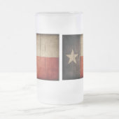 Rugged Wood Texas Flag Matglas Bierpul (Center)