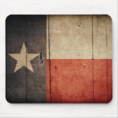 Rugged Wood Texas Flag Muismat (Voorkant)