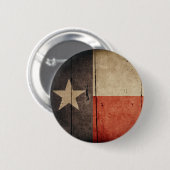 Rugged Wood Texas Flag Ronde Button 5,7 Cm (Voorkant /achterkant)