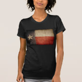 Rugged Wood Texas Flag T-shirt (Voorkant)