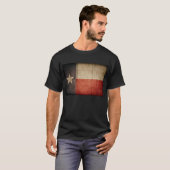 Rugged Wood Texas Flag T-shirt (Voorkant volledig)