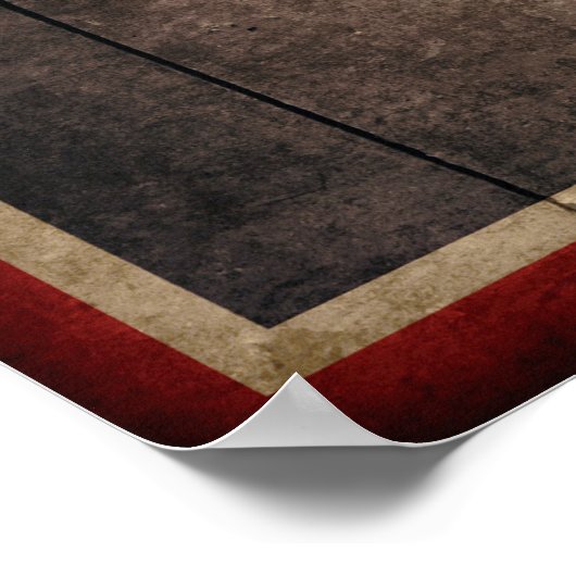 Rugged Wood Wyoming Flag Poster (Hoek)