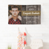 Rugged Woodsy Afstuderen Congrates Afstuderen Spandoek (Insitu)