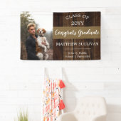 Rugged Woodsy Afstuderen Congrates Afstuderen Spandoek (Insitu)