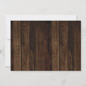 Rugged Woodsy Foto Graduparty Kaart (Achterkant)