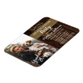 Rugged Woodsy Foto Graduparty Magneet (Linkerzijde)