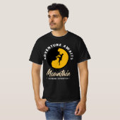 Rugged Yellow Black Rock Klimmen T-shirt (Voorkant volledig)