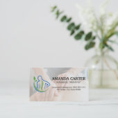 ruggegraat Logo | Massagesessie Visitekaartje (Staand voorkant)