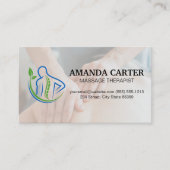 ruggegraat Logo | Massagesessie Visitekaartje (Voorkant)