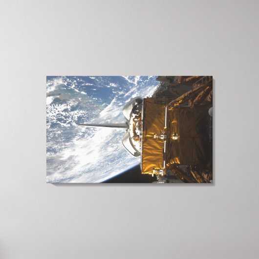ruggegraat van de transportbay van Space Shuttle A Canvas Afdruk (Voorkant)