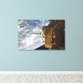 ruggegraat van de transportbay van Space Shuttle A Canvas Afdruk (Insitu (Houten vloer))