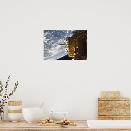 ruggegraat van de transportbay van Space Shuttle A Poster (Keuken)