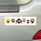 ruggen bumpersticker (Op auto)