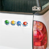 ruggen bumpersticker (Op Truck)