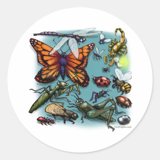 ruggen ronde sticker (Voorkant)