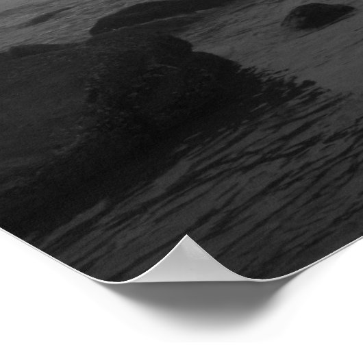 Ruggendag bij de strand poster (Hoek)