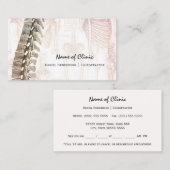 -ruggengraatchiropractor — Benoemingsherinnering Afsprakenkaartje (Voorkant / Achterkant)