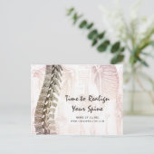 -ruggengraatchiropractor — Benoemingsherinnering Briefkaart (Staand voorkant)