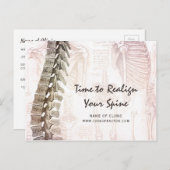 -ruggengraatchiropractor — Benoemingsherinnering Briefkaart (Voorkant / Achterkant)
