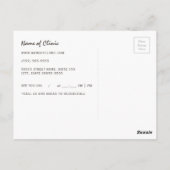 -ruggengraatchiropractor — Benoemingsherinnering Briefkaart (Achterkant)