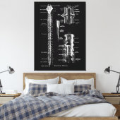 Ruggenmerg Membraan Anatomie Medisch Decor Canvas Afdruk (Insitu (Slaapkamer))