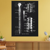 Ruggenmerg Membraan Anatomie Medisch Decor Canvas Afdruk (Insitu (Woonkamer))
