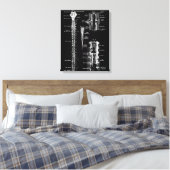Ruggenmerg Membraan Anatomie Medisch Decor Canvas Afdruk (Insitu (Slaapkamer))