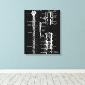 Ruggenmerg Membraan Anatomie Medisch Decor Canvas Afdruk (Insitu (Houten vloer))