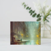 Ruggennacht in het Briefkaart City (Staand voorkant)