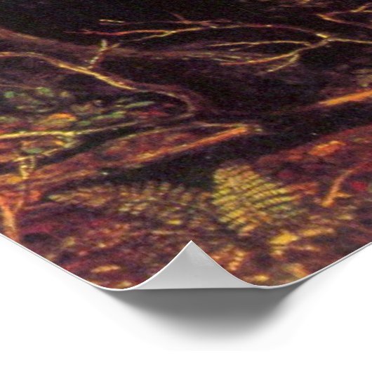 Ruggenziften van Asher Brown Durand Poster (Hoek)